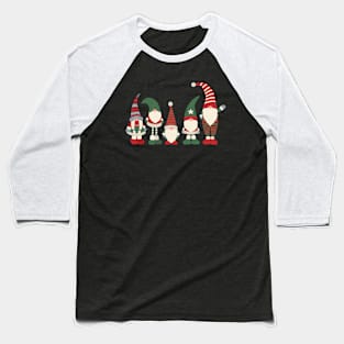 Gnomes Holiday Baseball T-Shirt